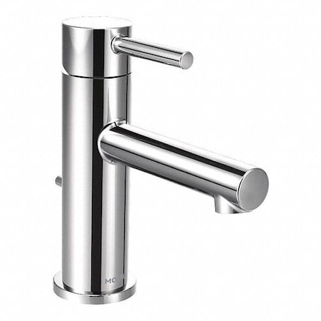 Manual Straight Spout Bathroom Faucet, Single Hole Mount, Chrome 3 Hole MPN:6190