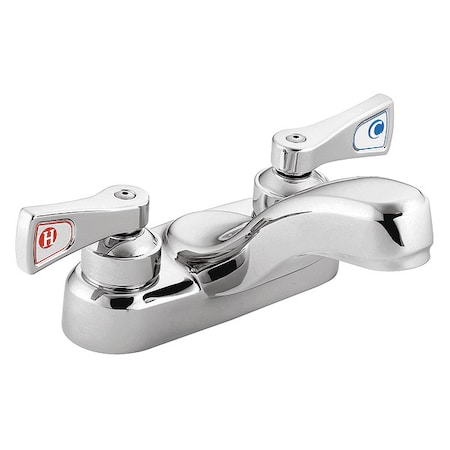 Manual Low Arc Bathroom Faucet, 4