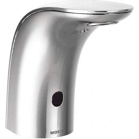Electronic Sensor Single Hole Mount, 1 Hole Mid Arc Bathroom Faucet, Chrome MPN:8553