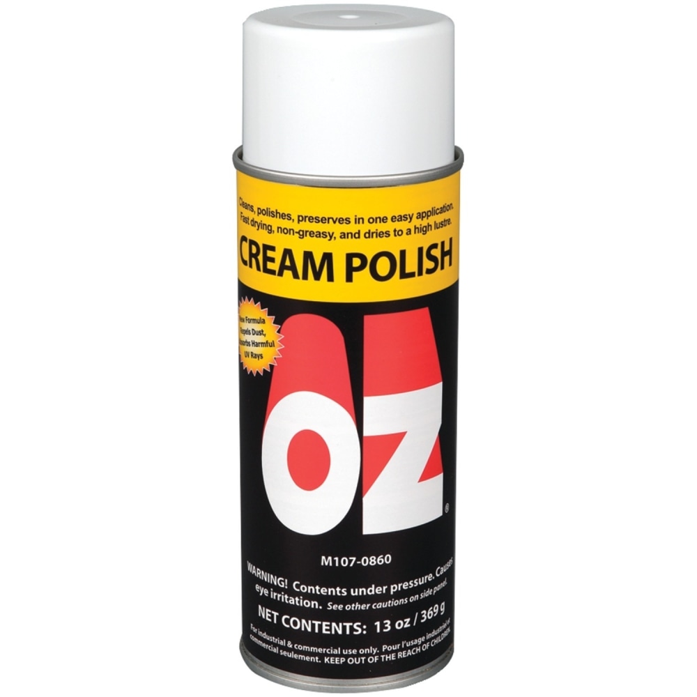 Mohawk OZ Polish - Aerosol - 13 fl oz (0.4 quart) - Lemon ScentAerosol Spray Can - Black, White MPN:M107-0860