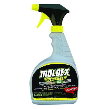 Mold Mildew Remover, 32 Oz, Trigger Spray Bottle, Liquid, Ready To Use MPN:5010