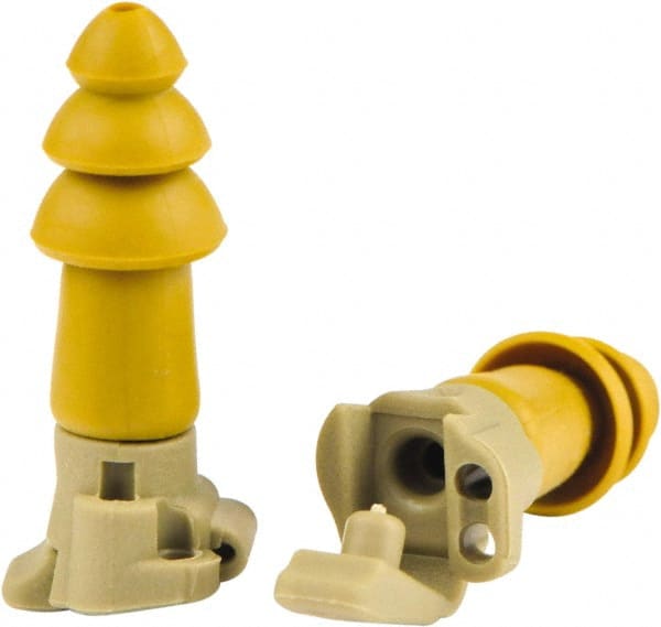 Earplug: 24dB, Rubber, Flanged, Push-In Stem, Corded MPN:6497