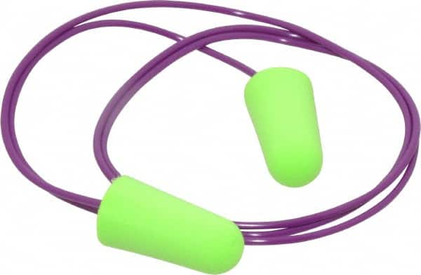 Earplug: 33dB, Non-PVC Foam, Bullet, Roll Down, Corded MPN:6900 - Pkg Qty 100