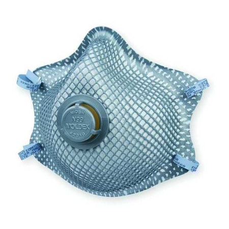 Disposable Respirator, N99, Exhale Valve, Dual Straps, Dura-Mesh Shell, Molded Nose Bridge, M, PK 10 MPN:2310