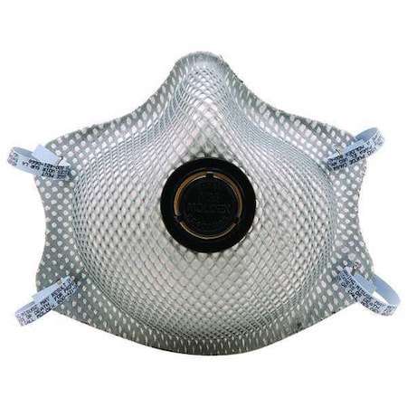 Disposable Respirator, N95, Nuisance Organic Vapors w/Exhale Valve, Dual Straps, M, Vendor Pack (2) MPN:2400V