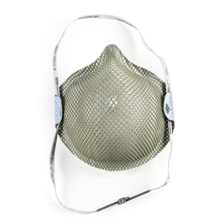 Disposable Respirator, N95, Dura-Mesh, Non-Adj. Handy Strap, Molded Nose Bridge, Universal, PK 15 MPN:2607N95