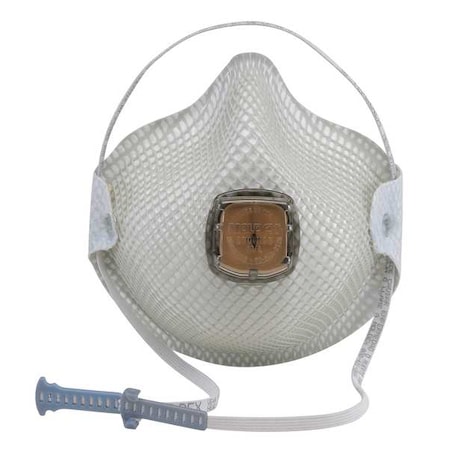 Disposable Respirator, N95, Ventex Valve, HandyStrap w/Buckle, Molded Nose Bridge, M/L PK 10 MPN:2700N95