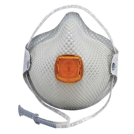 Disposable Respirator, N95, Nuisance Organic Vapors w/Ventex Valve, Handy Strap, Molded, S, PK 10 MPN:2801N95