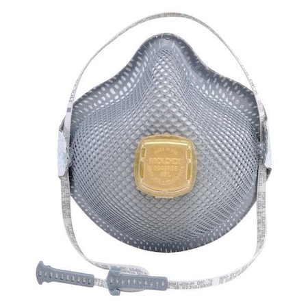 Disposable Respirator, R95, Nuisance Acid Gases w/Ventex Valve, HandyStrap, Molded, M, PK 10 MPN:2940R95