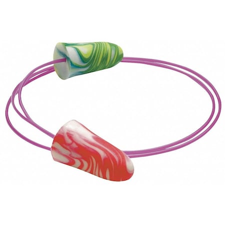 Sparkplugs Disposable Corded Earplugs, Foam, Bullet Shape, 33 dB NRR, 100PK MPN:6654