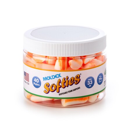Softies Disposable Earplug, Foam, Uncorded MPN:6683