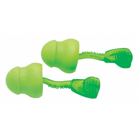 Glide Reusable Foam Ear Plugs, Pod Shape, 30 dB, Green, 100 PK MPN:6940