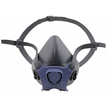 Half Mask Respirator, 7000, Not Rated, Bayonet, Size, L 0 Cartridges Included MPN:7003