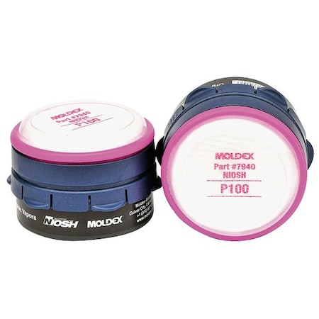 Combination Cartridge/Filter, 7000, Magenta, Bayonet, Moldex 7000/7800 or 9000 Series Respirators MPN:7140