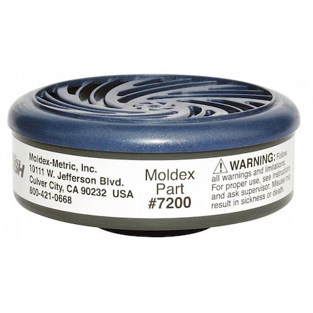 Cartridge, 7000, White, Bayonet, Moldex 7000/7800/9000 Series Respirators MPN:7200