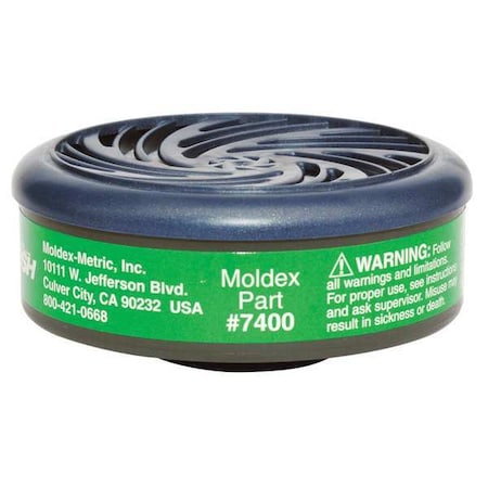 Cartridge, 7000, Green, Bayonet, Moldex 7000/7800/9000 Series Respirators MPN:7400
