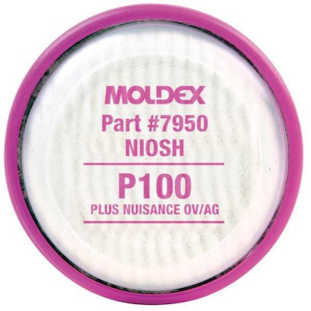 Filter, 7000, Magenta, Bayonet, Moldex 7000/7800/9000 Series Reusable Respirators MPN:7950