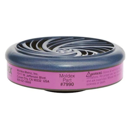 Filter, 7000, Magenta, Bayonet, Moldex 7000/7800/9000 Series Respirators MPN:7990