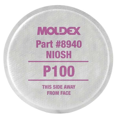 Filter, 8000, Magenta, Threaded, Moldex 8000 Series MPN:8940