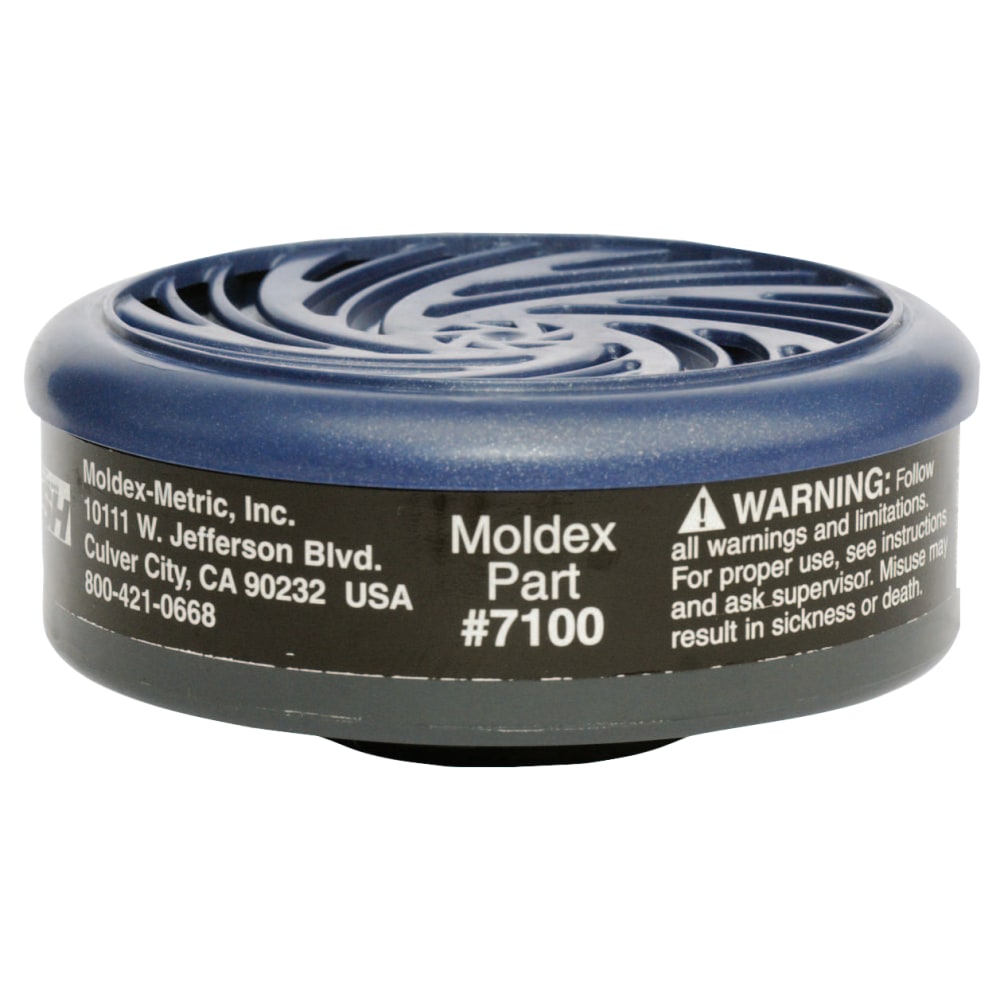 Moldex 7100 Organic Vapors Gas/Vapor Cartridge, Black MPN:7100