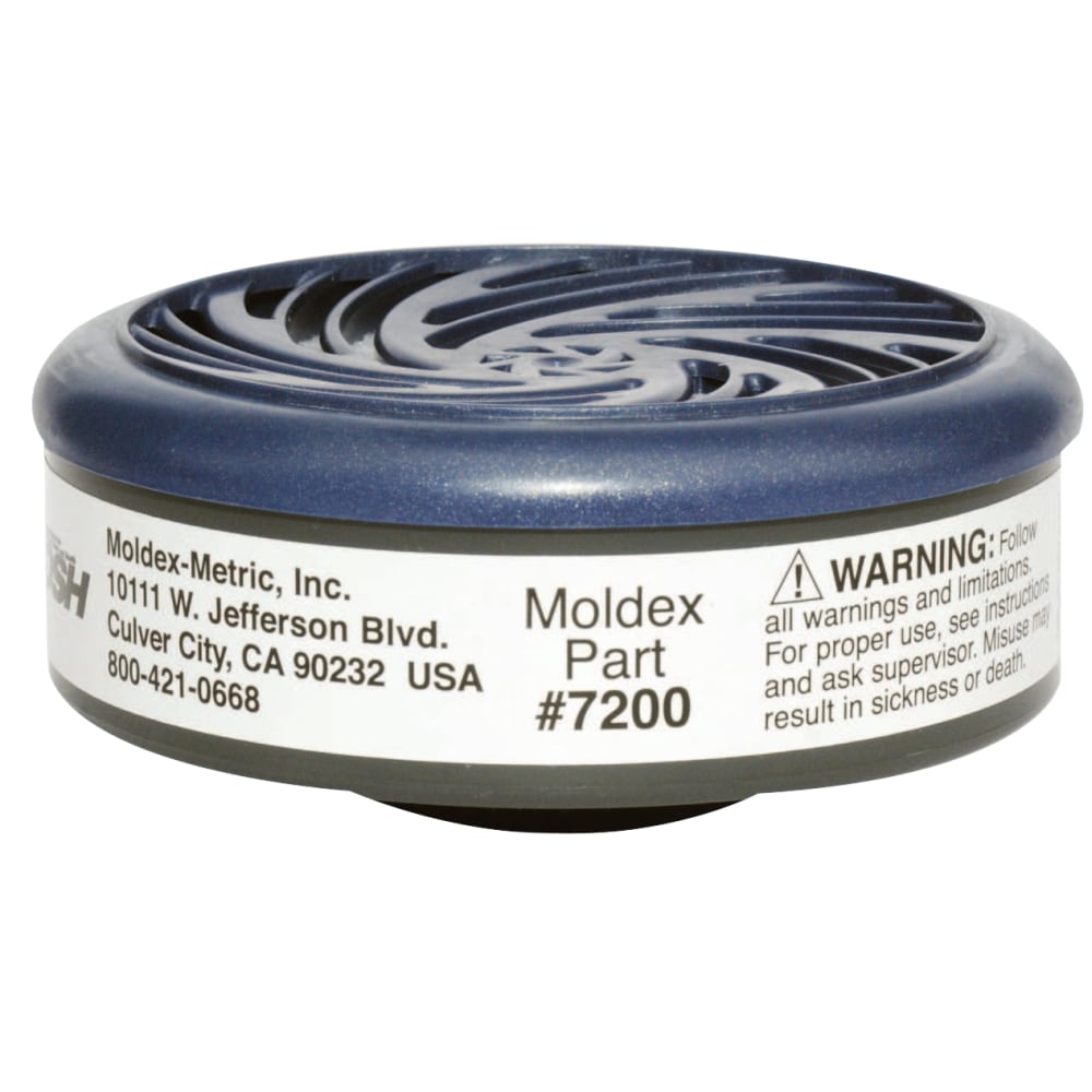 Moldex 7200 Acid Gas/Vapor Cartridge, White MPN:7200