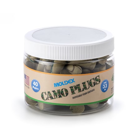 Earplug Canister w/40 Prof Camo Plugs Earplugs MPN:6685