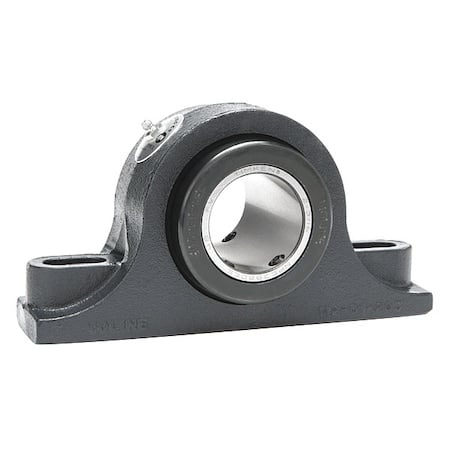 Pillow Block Bearing, Cast Iron Housing Material, Set Screw, Tapered Roller, 1-15/16 in Dia, Alloy Steel Insert Material MPN:19321115