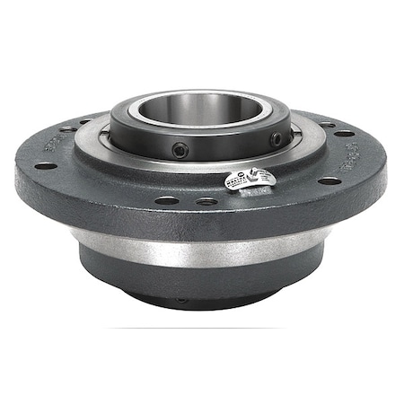 4 Holes, Circular Housing, Piloted Flange Bearing, Tapered Roller, 5 in Dia, Cast Iron, Set Screw MPN:19331500