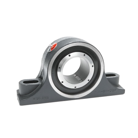 Pillow Block Bearing, Cast Iron Housing Material, Spherical Roller, Steel Insert Material MPN:29621308