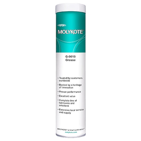 Bearing Grease, 14.1 oz, Cartridge, Mineral Base, 338 Degrees F Max Op Temp, Green MPN:4086339