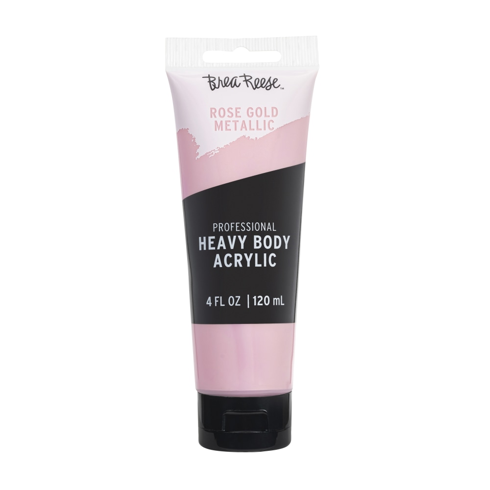 Brea Reese Professional Heavy-Body Acrylic Paint, 4 Oz, Rose Gold MPN:44211