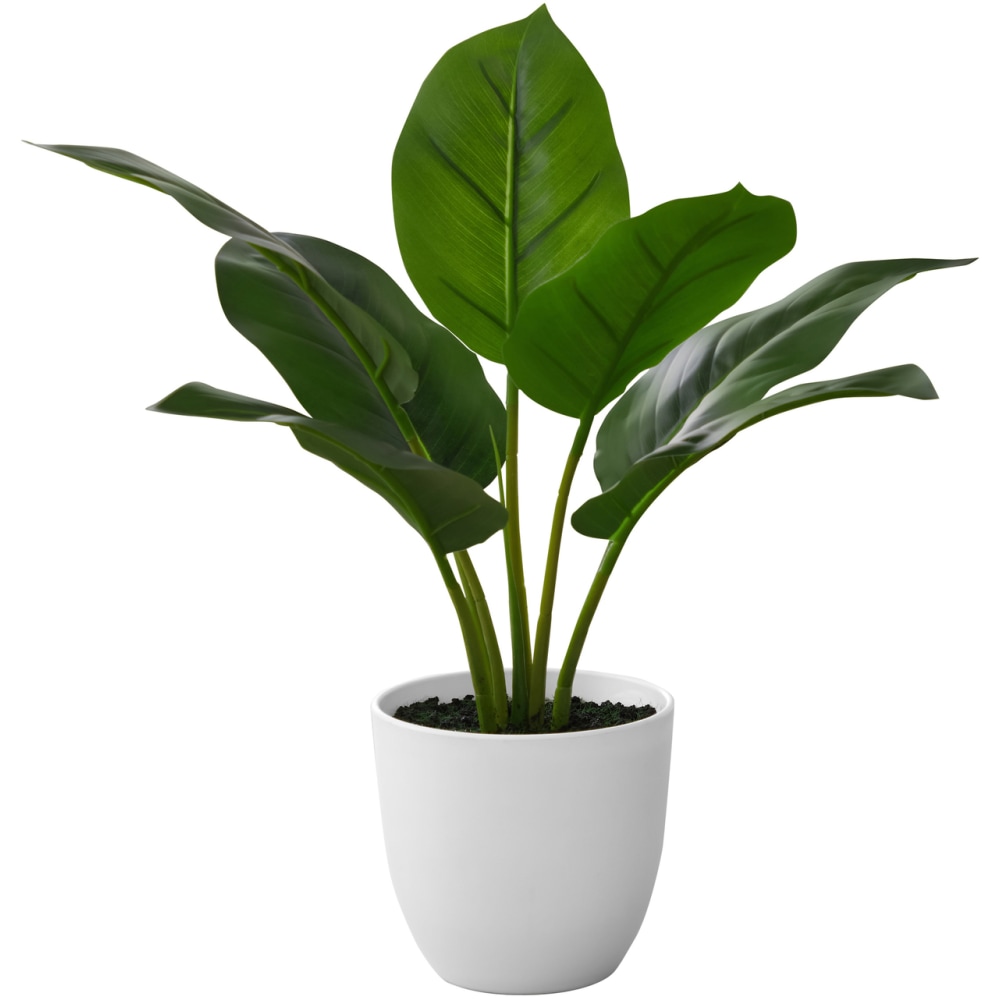 Monarch Specialties Cora 17inH Artificial Plant With Pot, 17inH x 17inW x 16inD, Green MPN:I 9502