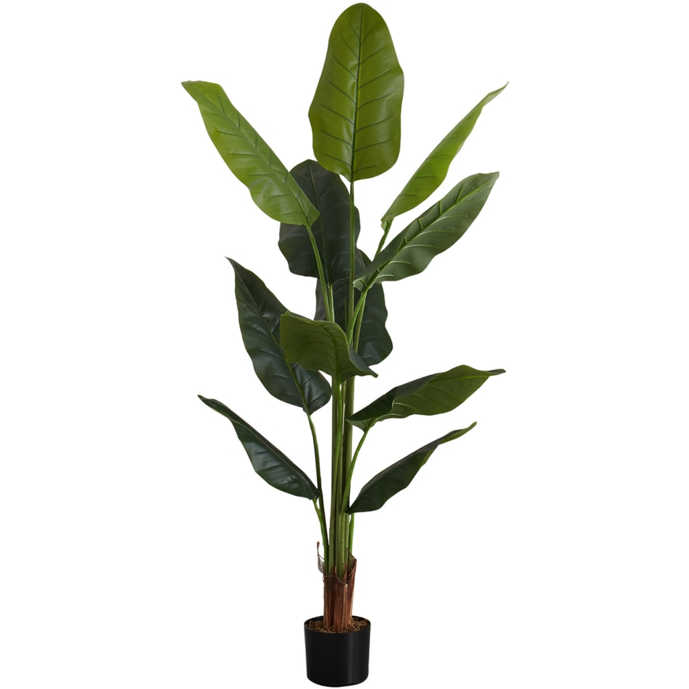 Monarch Specialties Kira 59inH Artificial Plant With Pot, 59inH x 27-1/2inW x 25-1/2inD, Green MPN:I 9545