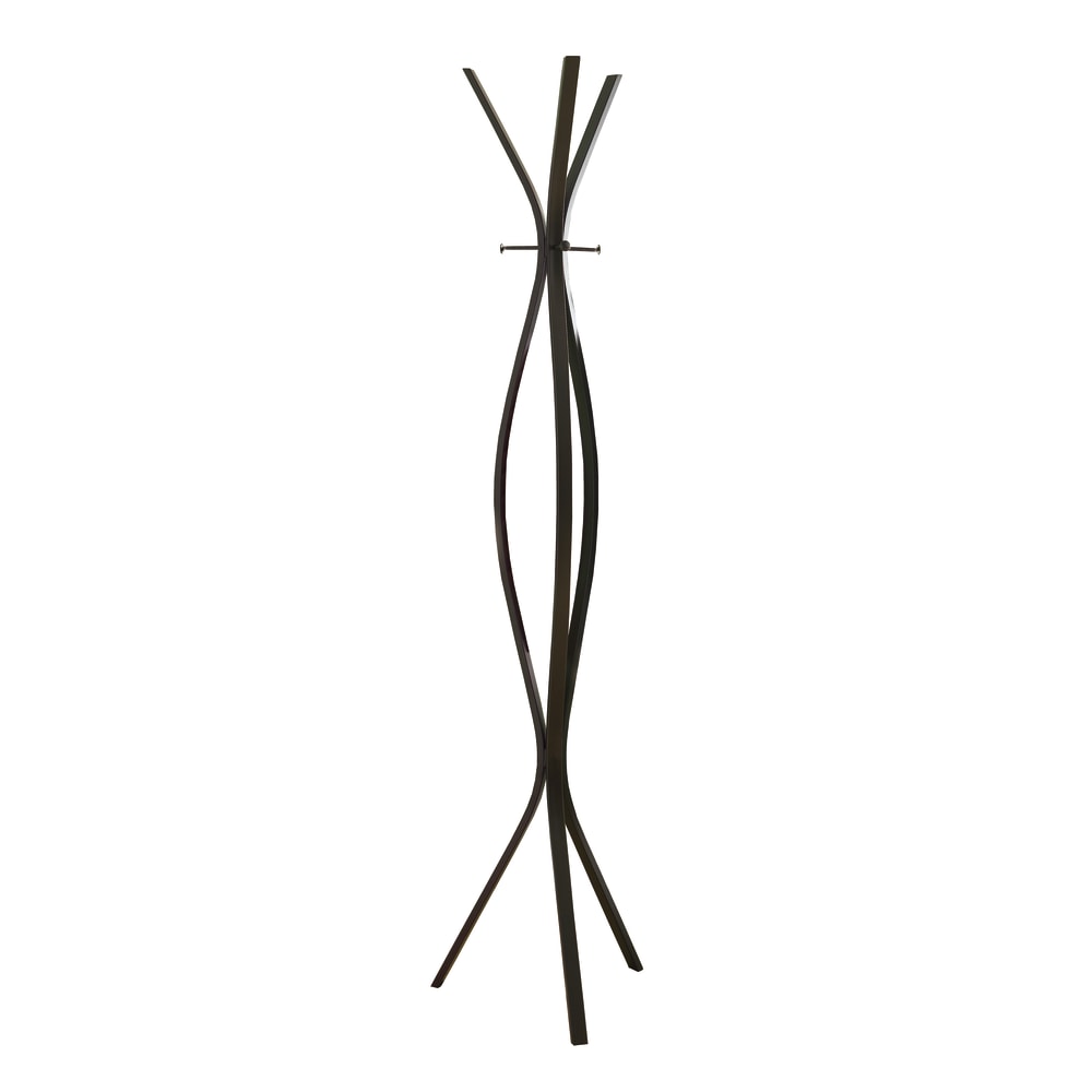 Monarch Specialties 3-Hook Metal Coat Rack, Cappuccino MPN:I 2016