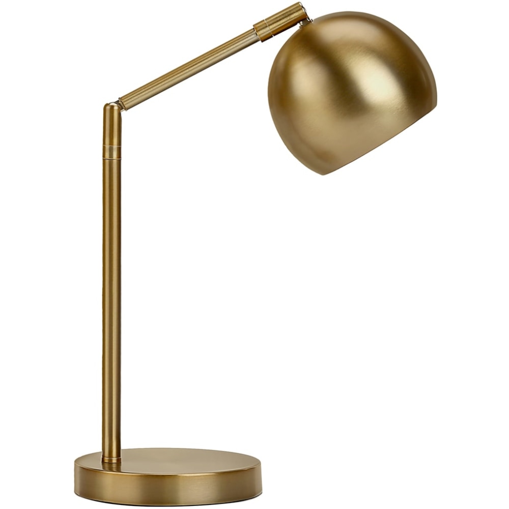 Monarch Specialties Webster Table Lamp, 19inH, Gold/Gold MPN:I 9644