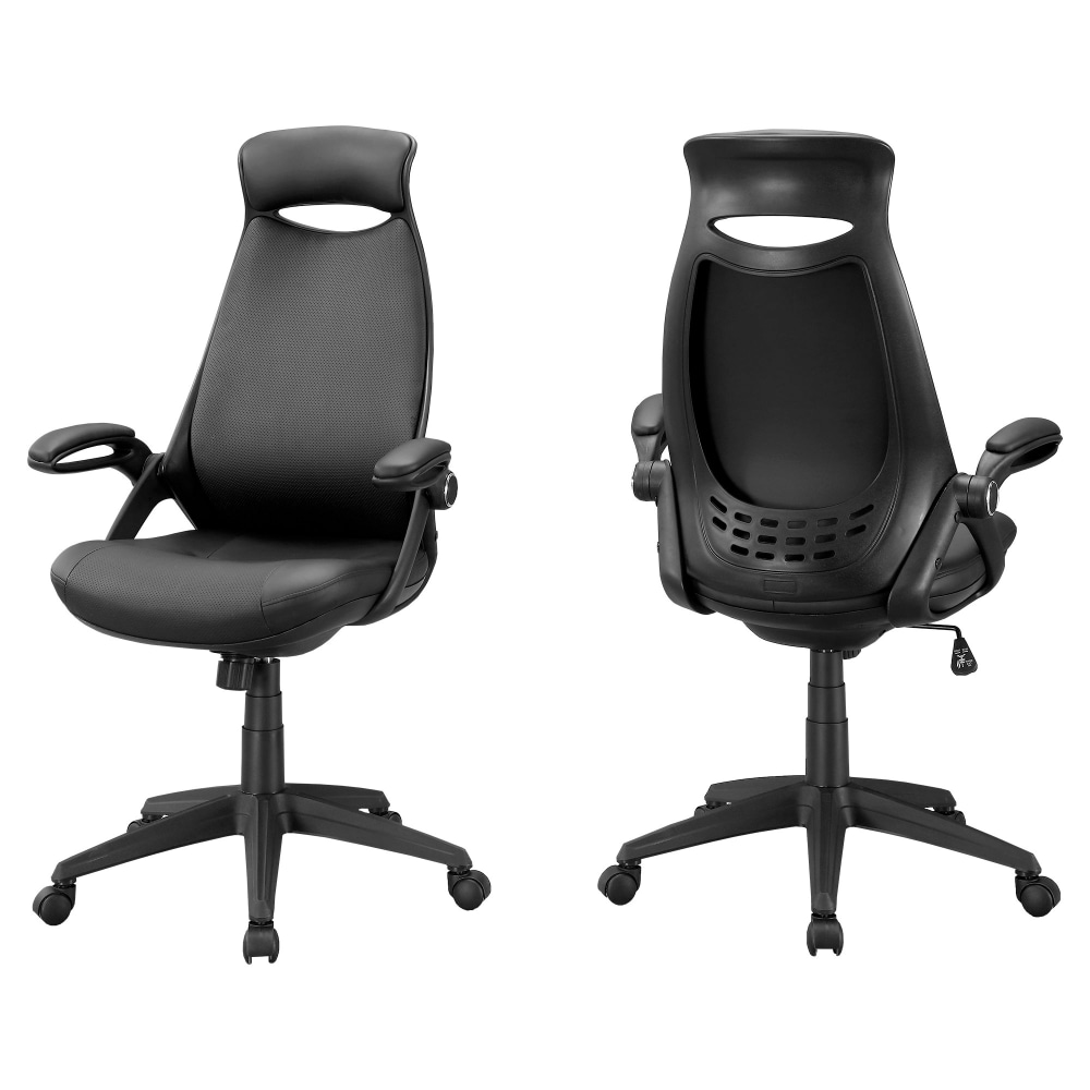 Monarch Specialties Ergonomic High-Back Office Chair, Black MPN:I 7276