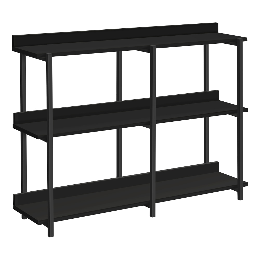 Monarch Specialties Delroy Metal Console Table, 34inH x 47-1/4inW x 12inD, Black MPN:I 2219