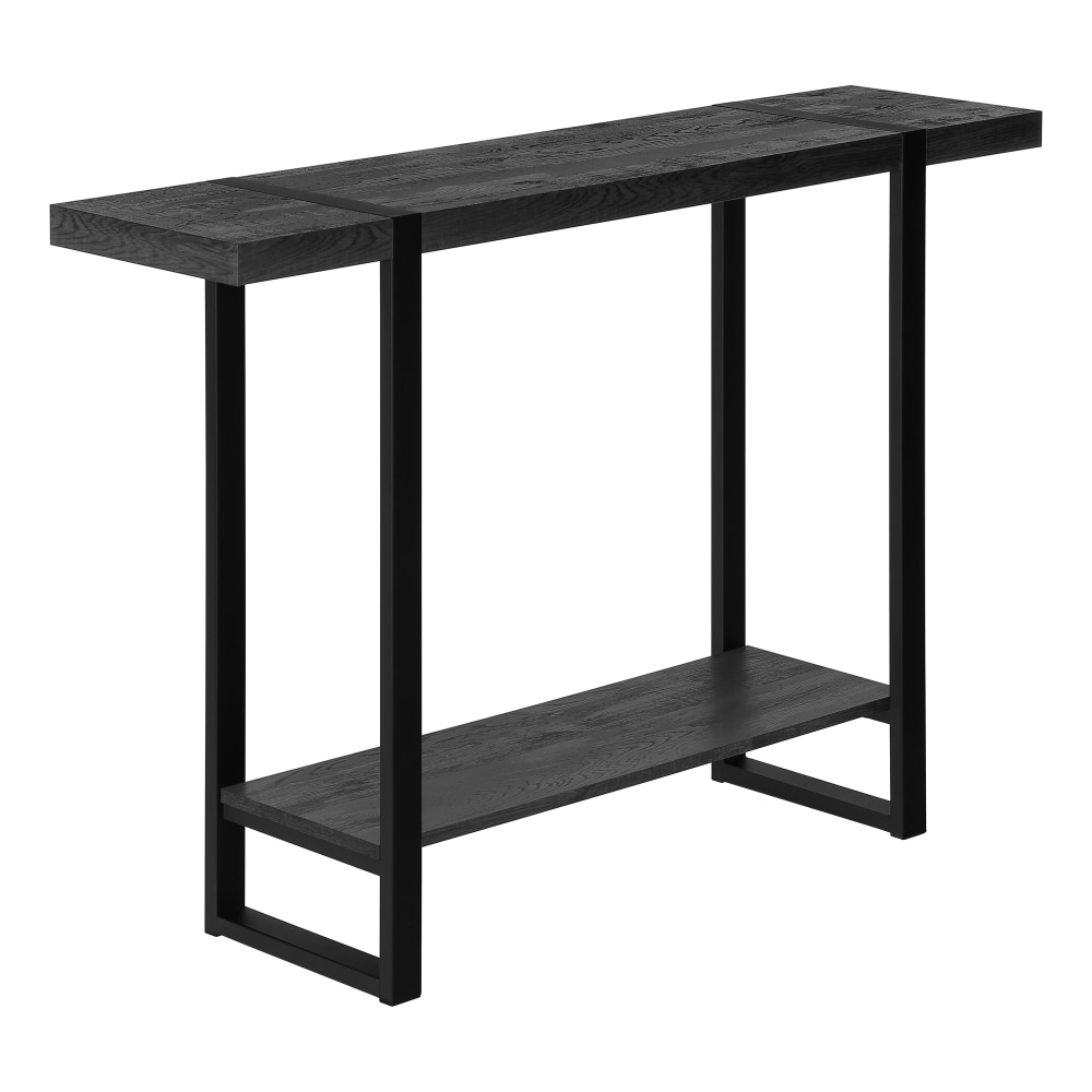 Monarch Specialties Jaylon Accent Table, 32inH x 47-1/4inW x 12inD, Black MPN:I 2861