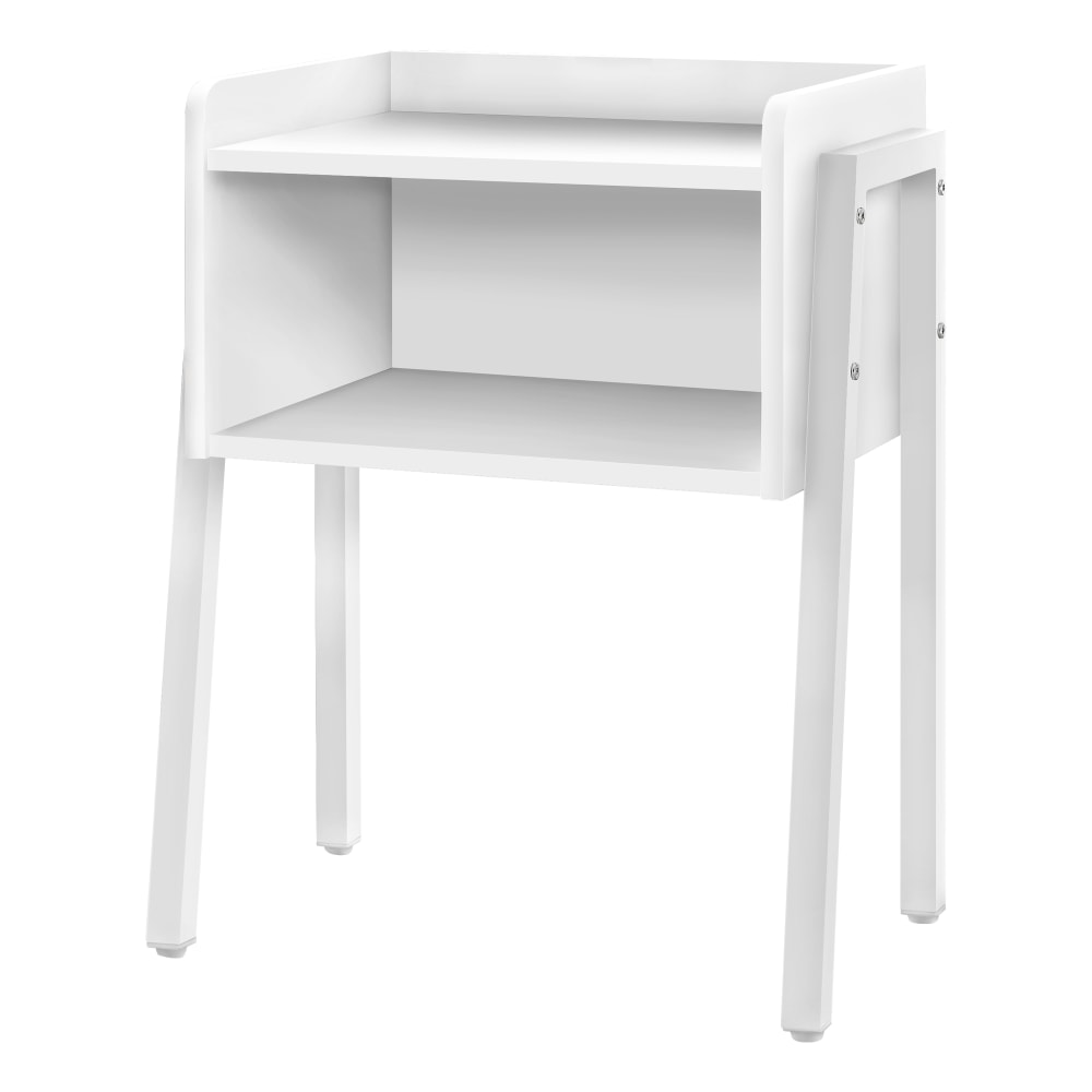 Monarch Specialties Dave Accent Table, 23-1/4inH x 18-1/2inW x 11-3/4inD, White MPN:I 3594
