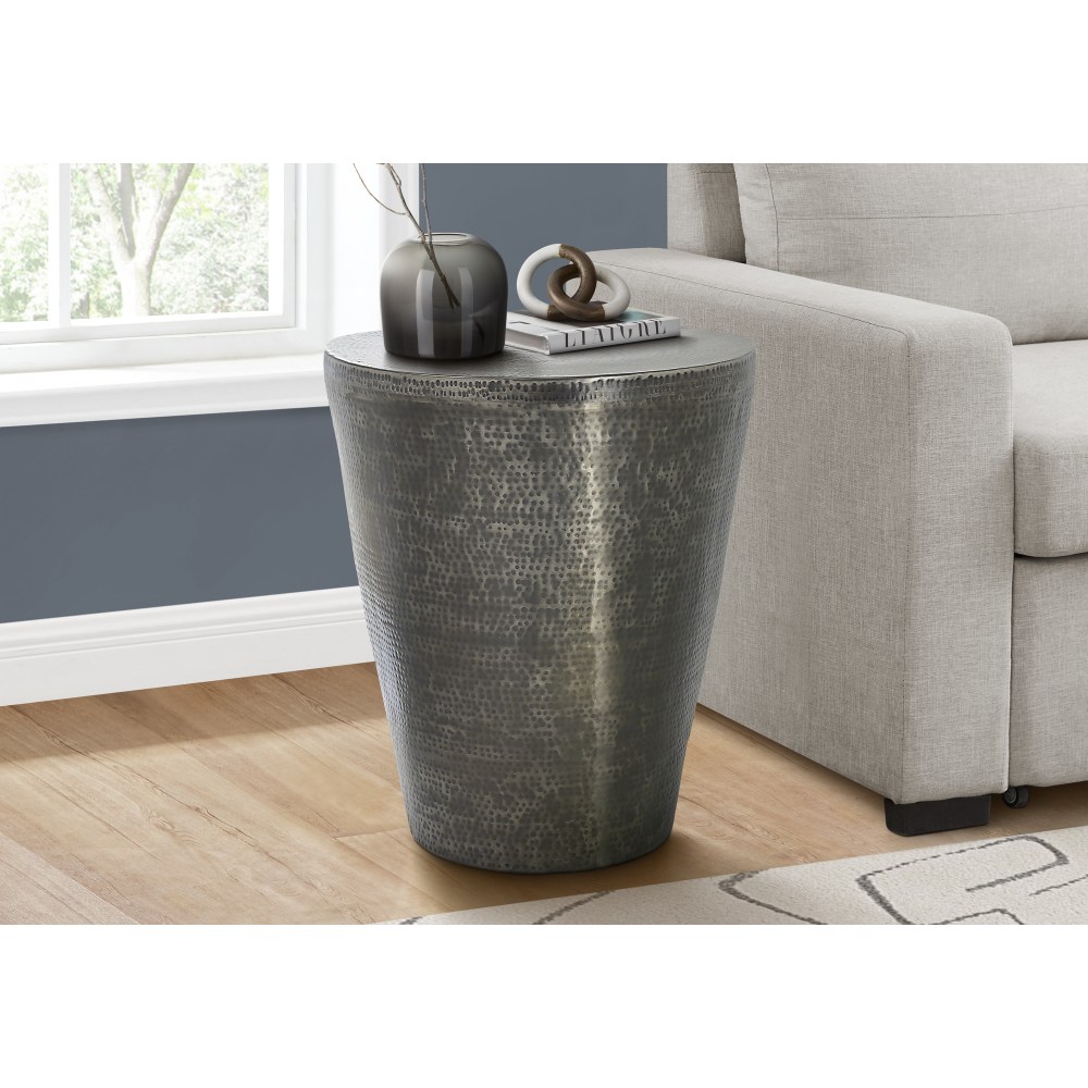 Monarch Specialties Jann Accent Table, 22inH x 20inW x 20inD, Gray MPN:I 3924