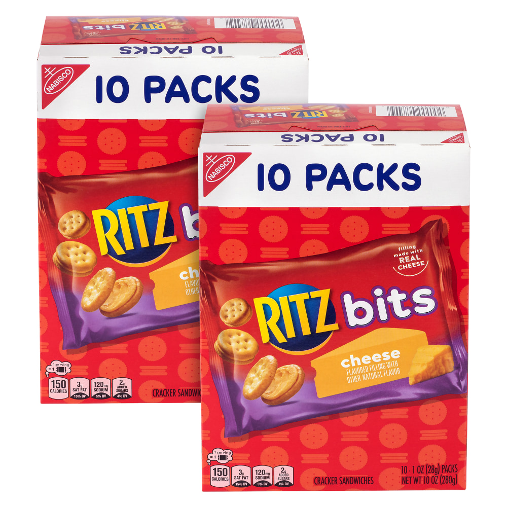 Ritz Bitz Cheese Sandwich Crackers, 1 Oz, Total Qty 20 MPN:440000784000