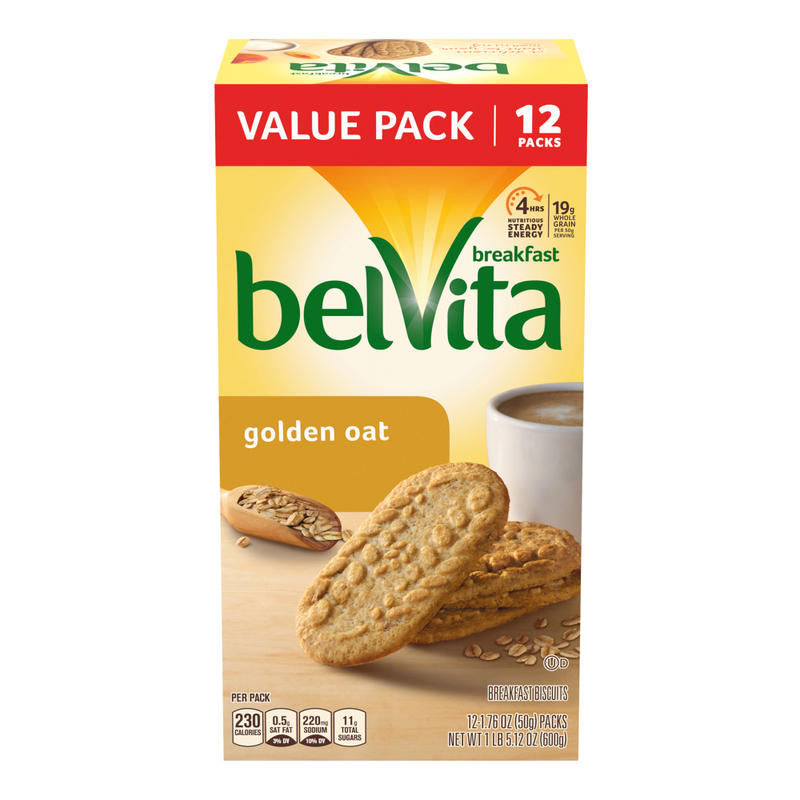BELVITA Breakfast Biscuits Golden Oats, 12 Count, 3 Pack MPN:4354