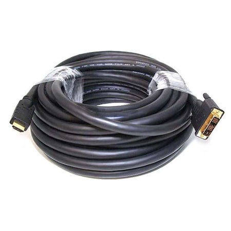 HDMI-DVI Cables, Black, 50 ft., 22AWG MPN:2810