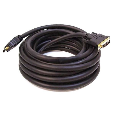 HDMI-DVI Cables, Black, 25 ft., 26AWG MPN:2842