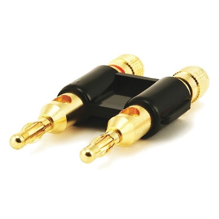 Banana Speaker Plugs, Dual - Black MPN:2945
