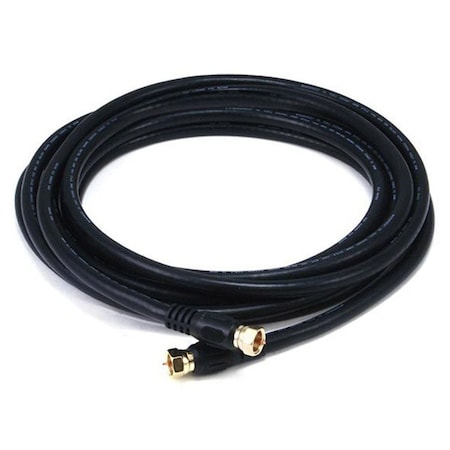 Coaxial Cable, RG-6, 12 ft., Black MPN:3032