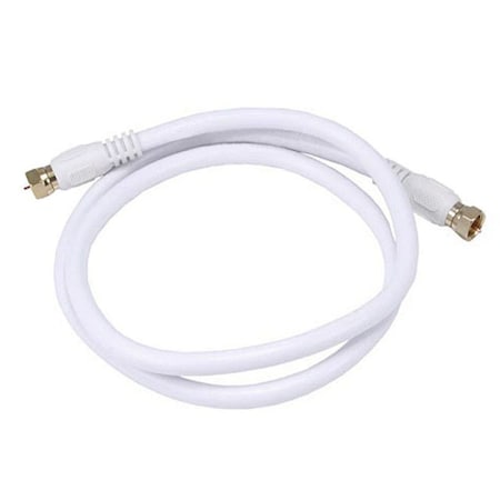 Coaxial Cable, RG-6, 3 ft., White MPN:4057