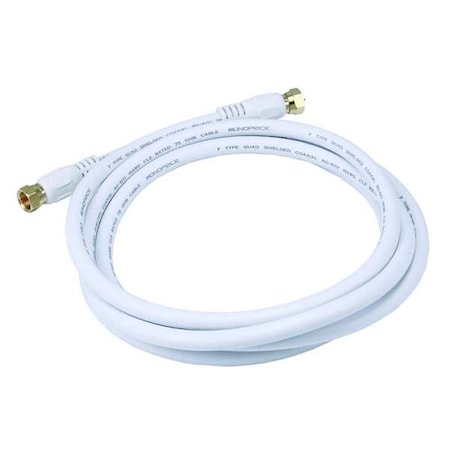 Coaxial Cable, RG-6, 6 ft., White MPN:4058