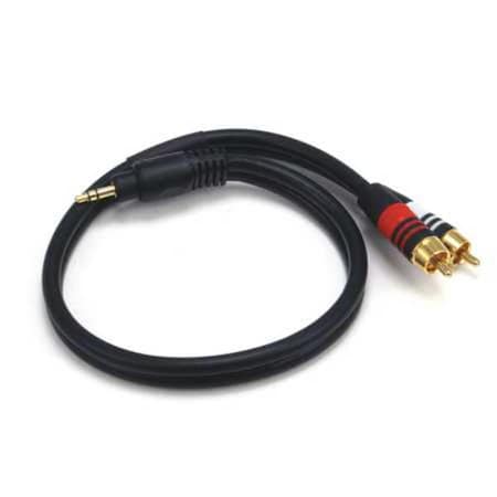 A/V Cable, 3.5mm(M)/2 RCA(M), 1.5ft MPN:5596