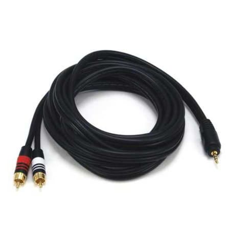 A/V Cable, 3.5mm(M)/2 RCA(M), 10ft MPN:5599